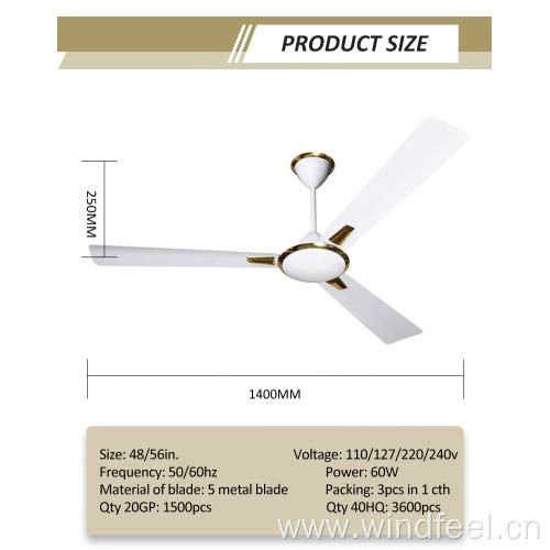 56 Inch AURA India Foucus Breeze Ceiling Fan